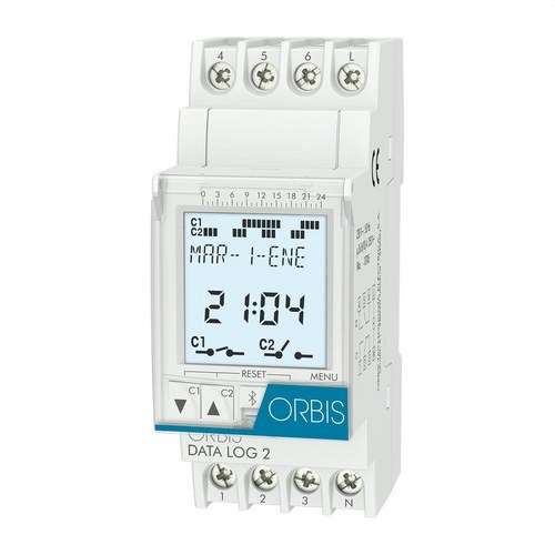 Digital timer DATA LOG 2 230V med referens OB175012 från ORBIS