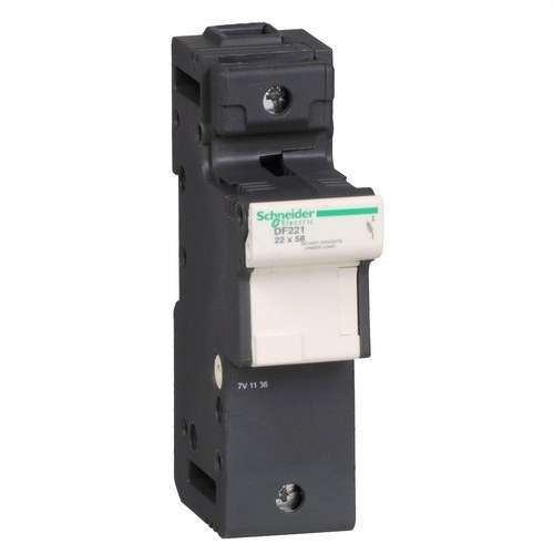 Säkringshållare utan indikator 1P 125A säkring 22X58 med referens DF221 från SCHNEIDER ELECTRIC