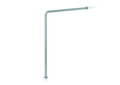 90º stödhandtag vägg till golv vit stål med referens GW11 14 03 00 från GENWEC