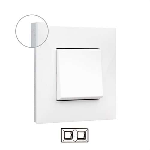 Dekorationsram för 2 element vit/krom Valena Next med referens 741012 från LEGRAND