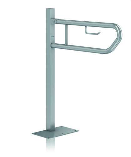 Fällbart stödhandtag 800mm kolonn i satin rostfritt stål med referens GW11 09 04 01 från GENWEC