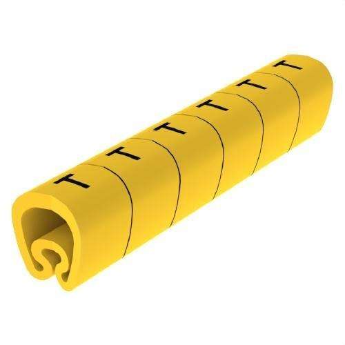 Förklippta gula markörer Ø18 PVC plastbelagda med referens 1813-T från UNEX