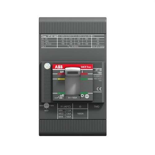Termomagnetisk brytare XT1N-160 3PAC R-160 65KA med referens 1SDA067418R1 från ABB