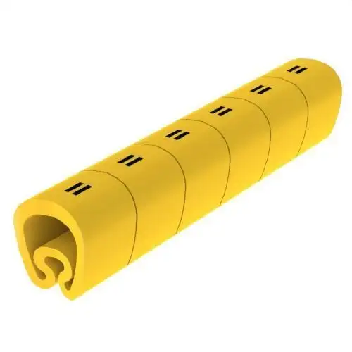 Förklippta gula markörer Ø8 PVC plastbelagda med referens 1812-= från UNEX