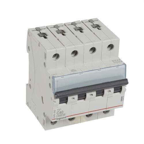 Magnetotermisk TX3 4P 40A Kurva C Kurva C 6kA med referens 403630 från LEGRAND