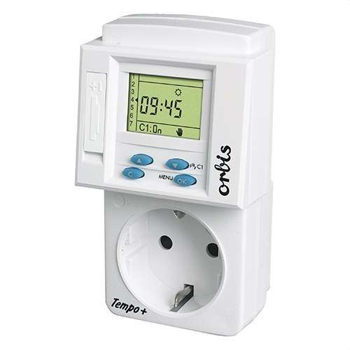Programmerbar timer Tempo + Display med reservdel 1 år 230V med referens OB162532 från ORBIS