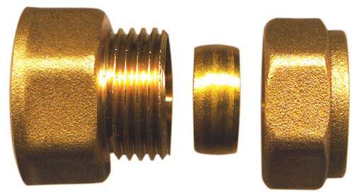 Rak koppling hona mässing 1/2"x12mm med referens TAP00223 från ATUSA