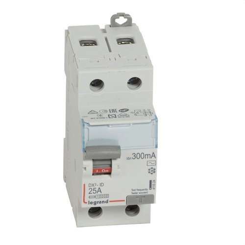 DX3 Differensial 2P 25A 300mA Klass AC med referens 411524 från LEGRAND