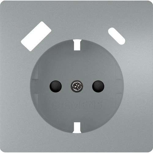 Schuko-uttag med USB platinametalliserad Siemens Delta Style med referens 5UH12725PM10 från BJC