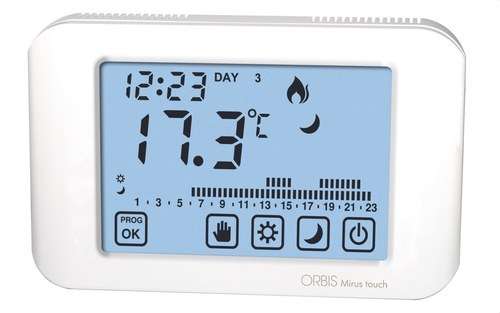 Trådlös termostat med pekskärm Orbis MIRUS TOUCH med referens OB325300 från ORBIS