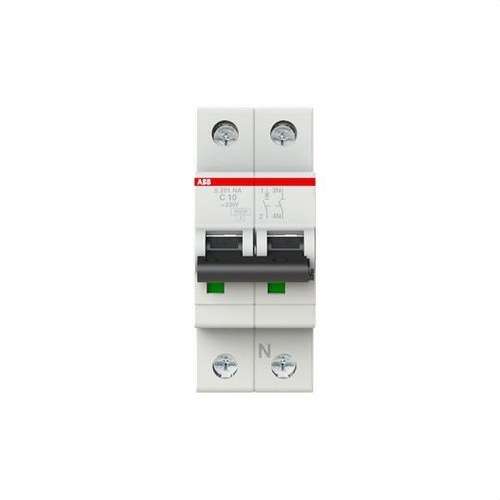 Magnetotermisk S201-C10NA 1P+N 10A Kurva C 10kA med referens 2CDS251103R0104 från ABB