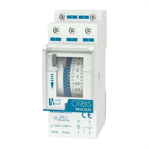 Analog timerbrytare Obris INCA DUO QRD 230 V med referens OB330232 från ORBIS