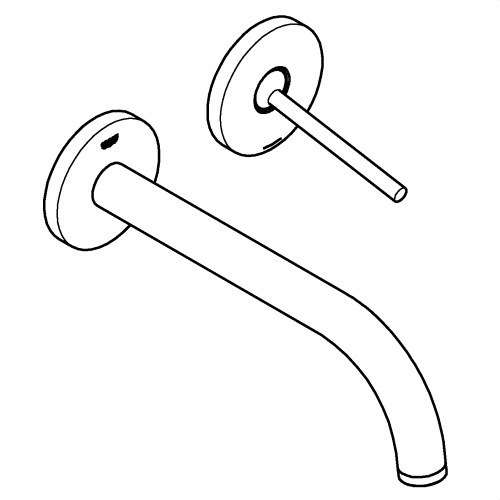 Väggmonterad tvättställsblandare Atrio Joystick supersteel med referens 29406DC0 från GROHE