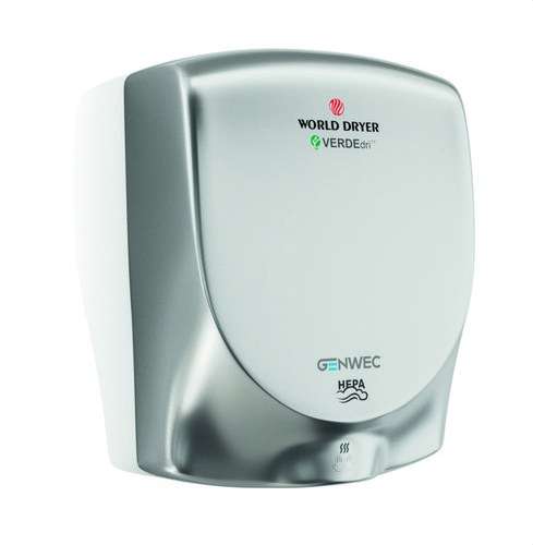 Handtork med elektronisk sensor Verdedri rostfritt stål satin med referens GW01 28 04 01 från GENWEC