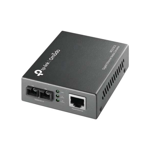 Gigabit enkelläge mediakonverterare med referens MC210CS från TP-LINK