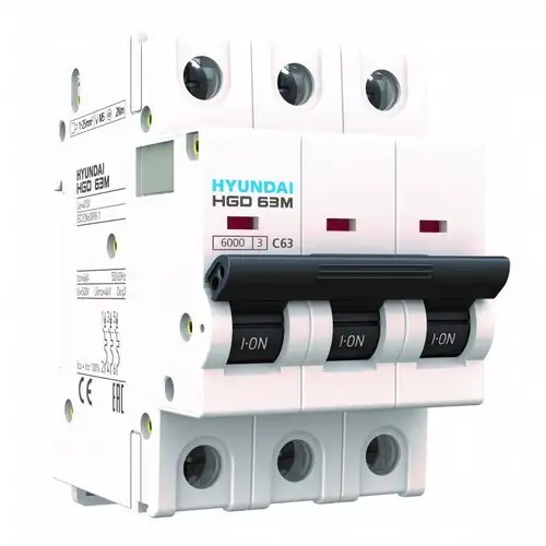 Magnetotermisk brytare STD 1P+N 6kA 25A Kurva C med referens HGD32-NSN1025C från HYUNDAI