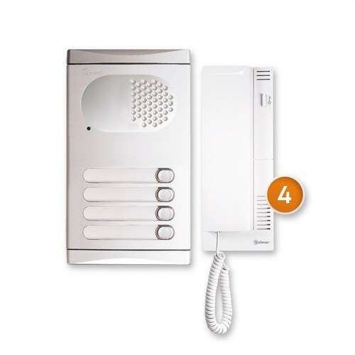 Kit för porttelefon för 4 bostäder Golmar 4140/AL med referens 11284140B från GOLMAR