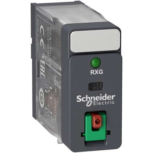 Relä 1 C/O 10A + Testknapp + LED 48V AC med referens RXG12E7 från SCHNEIDER ELECTRIC
