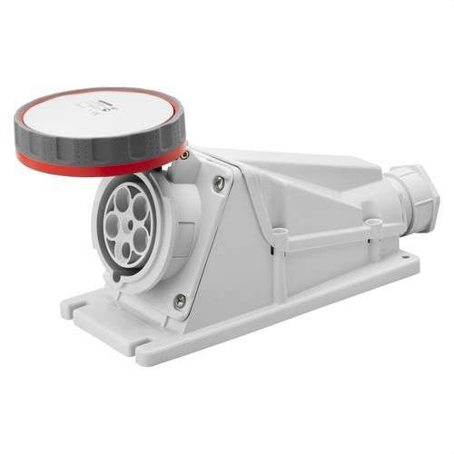Fast yta-bas 90º. IP67 3P+N+T 63A 400V med referens GW63527 från GEWISS