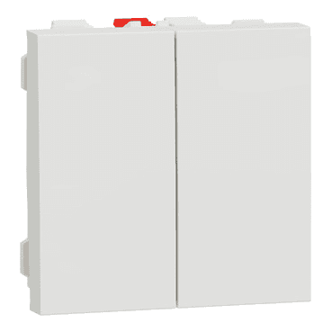 Enpolig 1-vägs 10AX 2 moduler snabbanslutning obehandlad IP4X New Unica polar med referens NU321318 från SCHNEIDER ELECTRIC