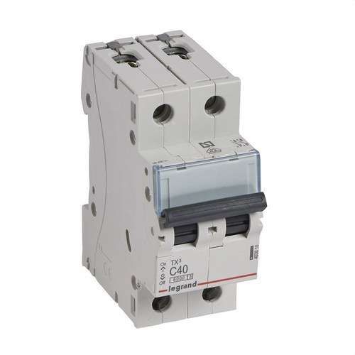 Magnetotermisk TX3 2P 40A Kurva C Kurva C 6kA med referens 403610 från LEGRAND