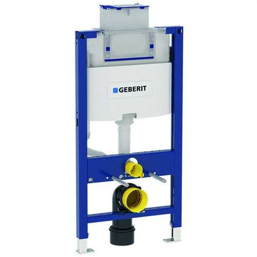 Geberit Duofix-ram för vägghängd toalett 98 cm med inbyggd Omega cistern 12 cm med referens 111.030.00.2 från GEBERIT
