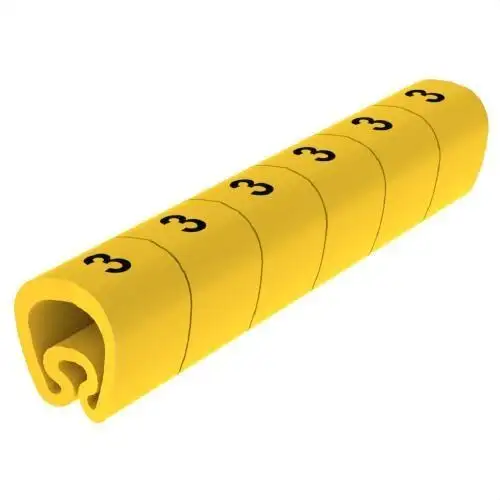 Förskurna markörer gula Ø5 PVC plastbelagda med referens 1811-3 från UNEX