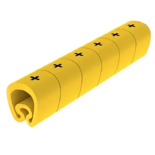 Förskurna gula markörer Ø5 PVC plastbelagda med referens 1811 från UNEX
