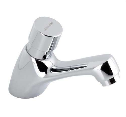Tidsinställd tvättställsblandare med tryckknapp 1/2" krom med referens 1160 04 från GENEBRE