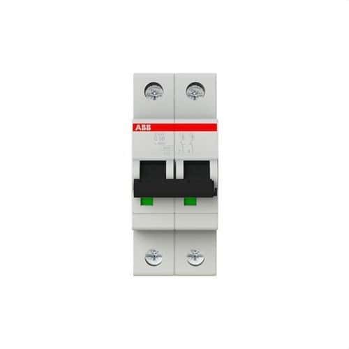 Magnetotermisk S202-C50 2P 50A Kurva C 10kA med referens 2CDS252001R0504 från ABB