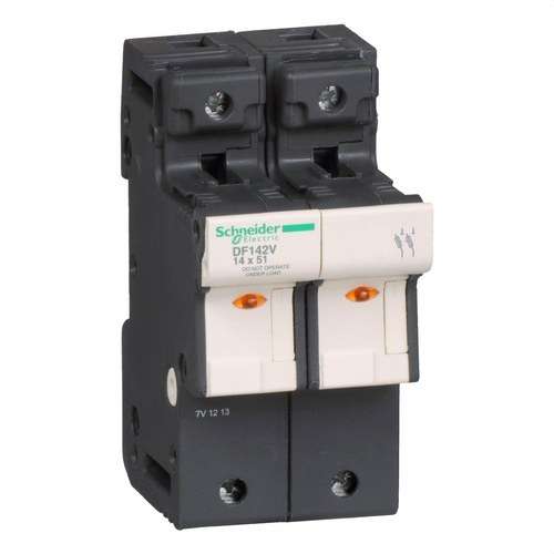 Säkringshållare 2P 50A 14X51MM med referens DF142V från SCHNEIDER ELECTRIC