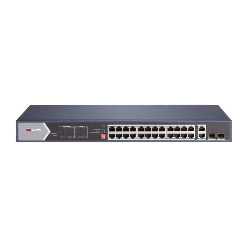 24-portars Hikvision Gigabit PoE-switch DS-3E0528HP-E med referens DS-3E0528HP-E från HIKVISION