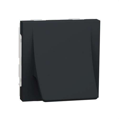 Kabeluttag med 2 moduler antracit New Unica med referens NU386254 från SCHNEIDER ELECTRIC