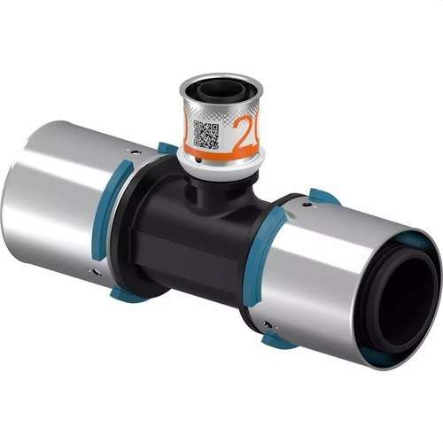 Uponor S-Press PLUS reducerad T-koppling PPSU 50x25x40 med referens 1039967 från UPONOR