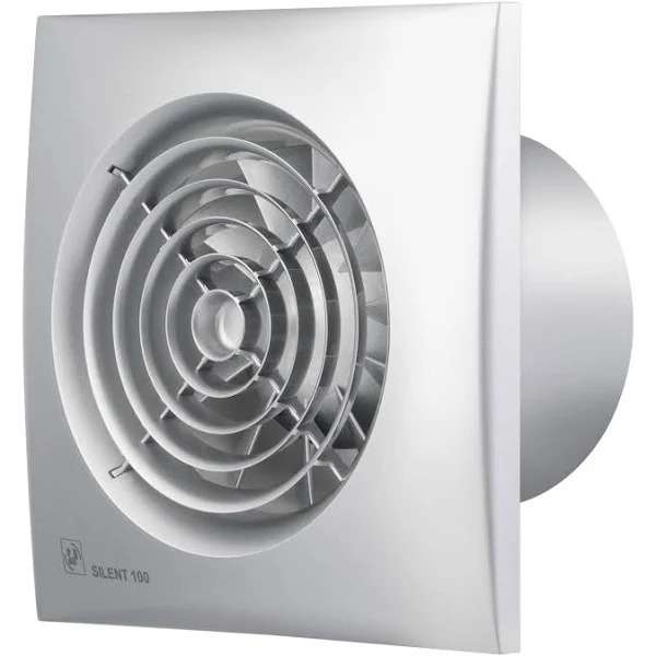 Badrumsfläkt SILENT-100 CZ Silver med referens 5210415500 från SOLER & PALAU