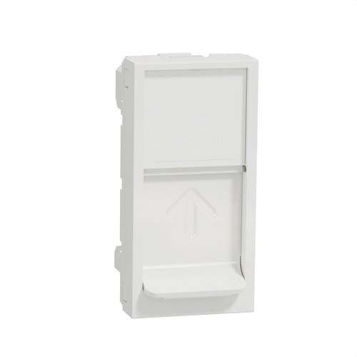 1-modulsplatta RJ45 Keystone polarvit New Unica med referens NU946018 från SCHNEIDER ELECTRIC