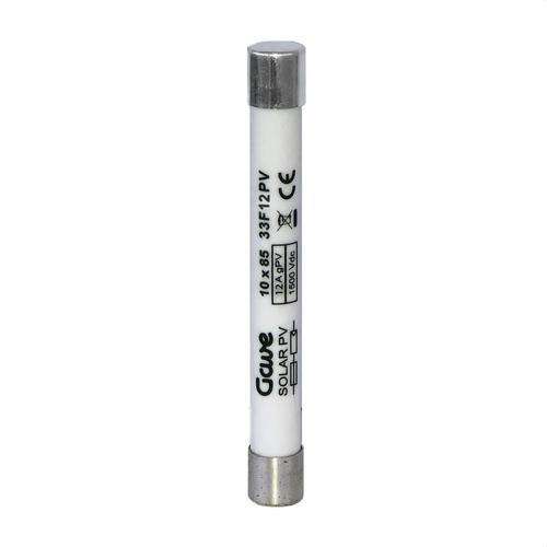 Cylindrisk säkring 10X85 1500V PV 12A med referens 33F12PV från GAVE