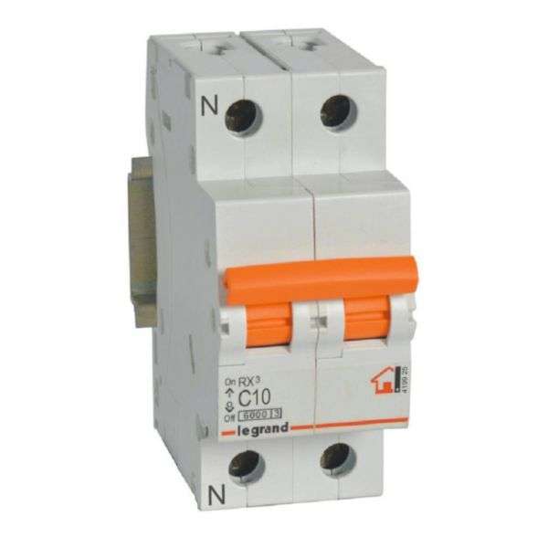 Magnetbrytare RX³ - 1P+N - 230V~ - 10A - kurva C med referens 419925 från LEGRAND
