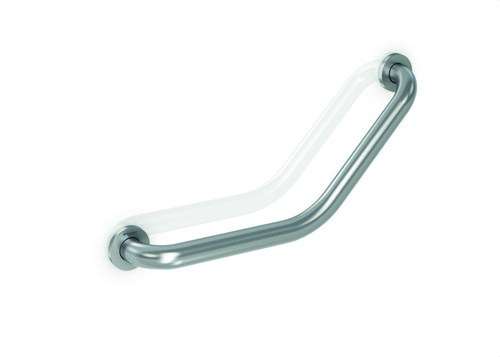 Stödhandtag i vinkel 130º 300mm rostfritt stål blank med referens GW11 22 04 02 från GENWEC