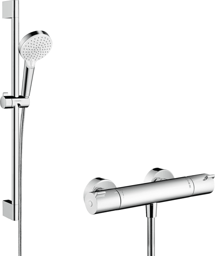 Hansgrohe Vario duschset med Ecostat 1001 CL termostat och 65 cm stång med referens 27812400 från HANSGROHE