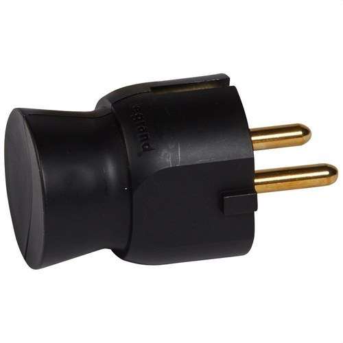 2P+T 16A S/LAT SVART PLUGG med referens 050178 från LEGRAND