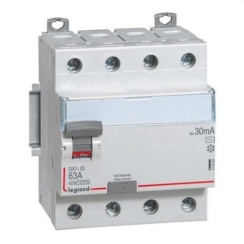 Differential DX3 4P 63A 30mA Klass AC med referens 411662 från LEGRAND
