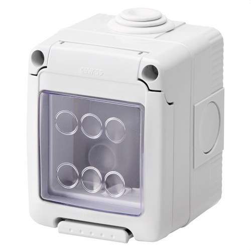 Ytbox för mekanismer SYSTEM 2 moduler IP55 med referens GW27042 från GEWISS