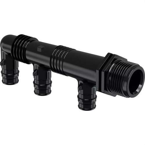 Uponor Q&E kollektor hane PPSU G3/4"MT 4x16 C/C45+2x35mm med referens 1008715 från UPONOR