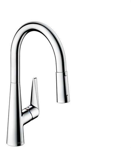 Köksblandare med utdragbar pip Talis M51 2Jet krom med referens 72813000 från HANSGROHE