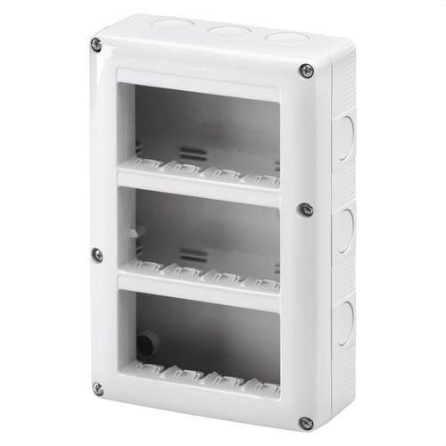Ytbox för mekanismer SYSTEM 12 moduler IP40 med referens GW27024 från GEWISS