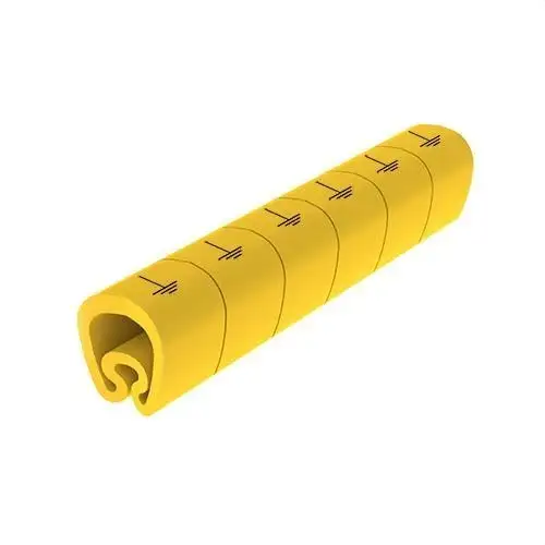 Förklippta gula markörer Ø18 PVC plastbelagda med referens 1813-tierr från UNEX