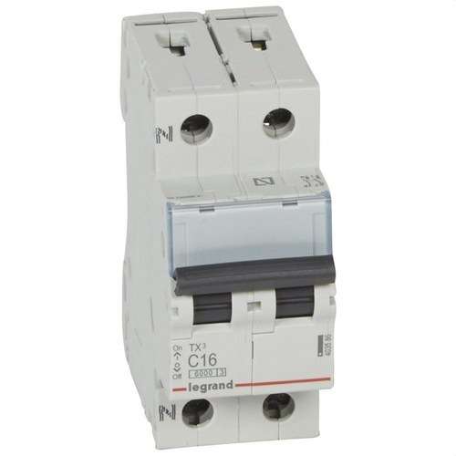 Automatbrytare TX3 P+N 16A Kurva C 6kA med referens 403586 från LEGRAND