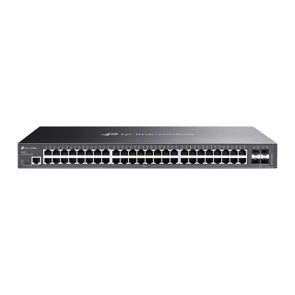Omada L2+ switch med 52 Gigabit-portar och 4 SFP-portar med referens TL-SG3452 från TP-LINK