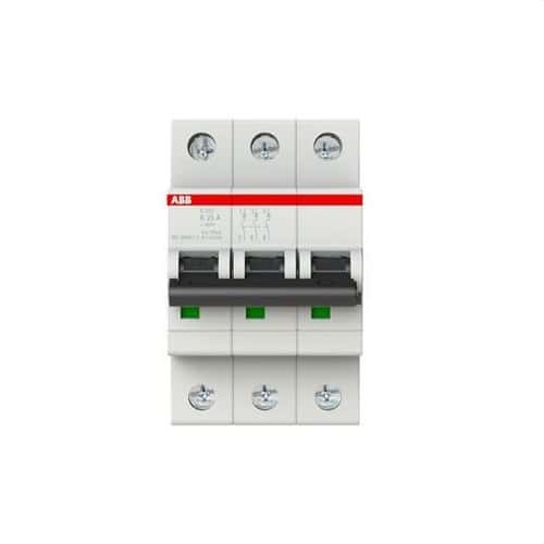 Magnetotermisk S203-K25 3P 25A Kurva K 10kA med referens 2CDS253001R0517 från ABB